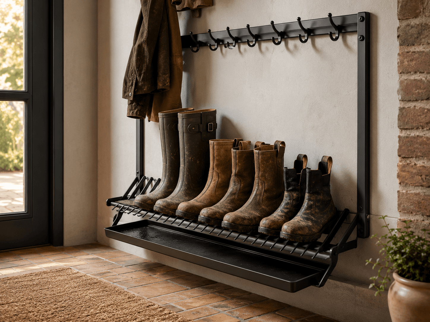 Boot Room Bundle — Muddy-entry storage for the boot room or back door.